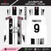 Arte Vetor Camisa Juventus Titular 2025.2026 Arte Vetor Camisa Juventus Titular 2025.2026