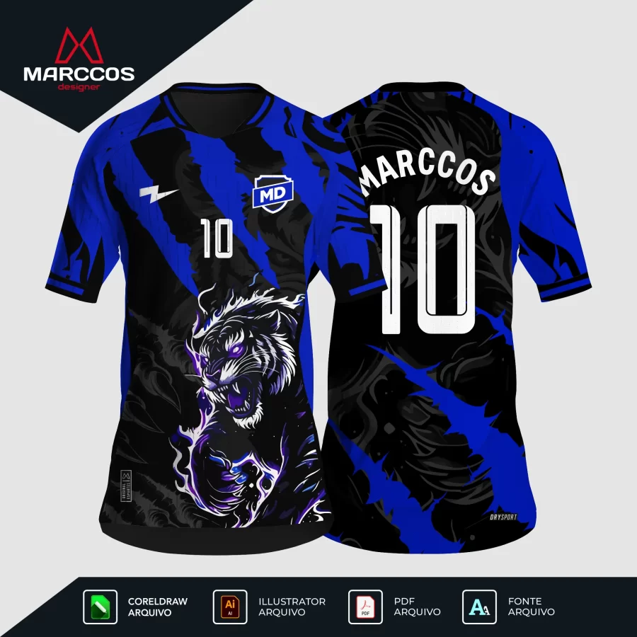 Arte Camisa Interclasse Tigre