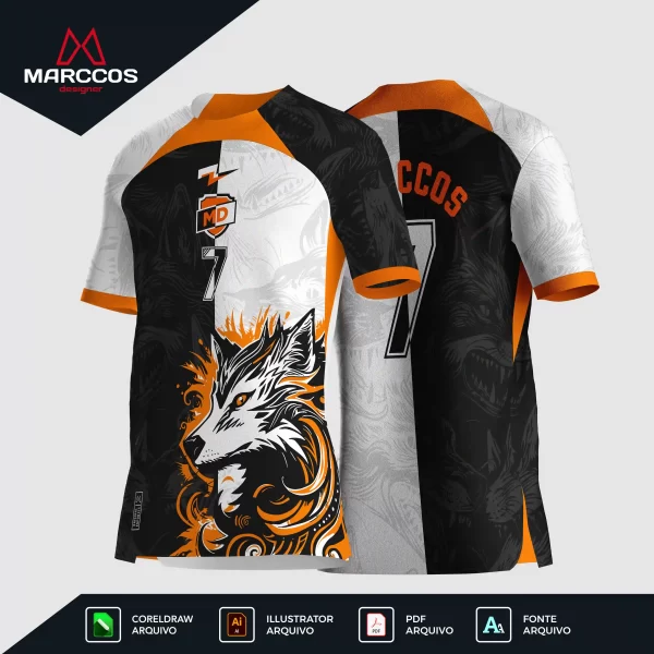 Arte Camisa Interclasse Raposa