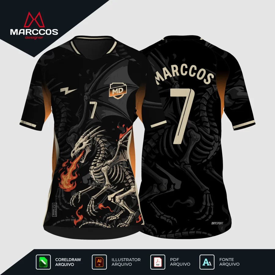 Arte Camisa Interclasse Dragão