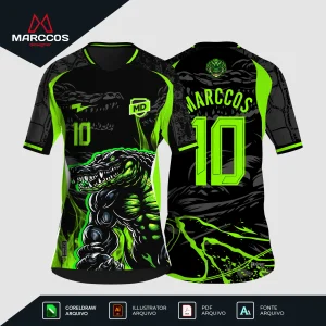 Arte Camisa Interclasse Crocodilo