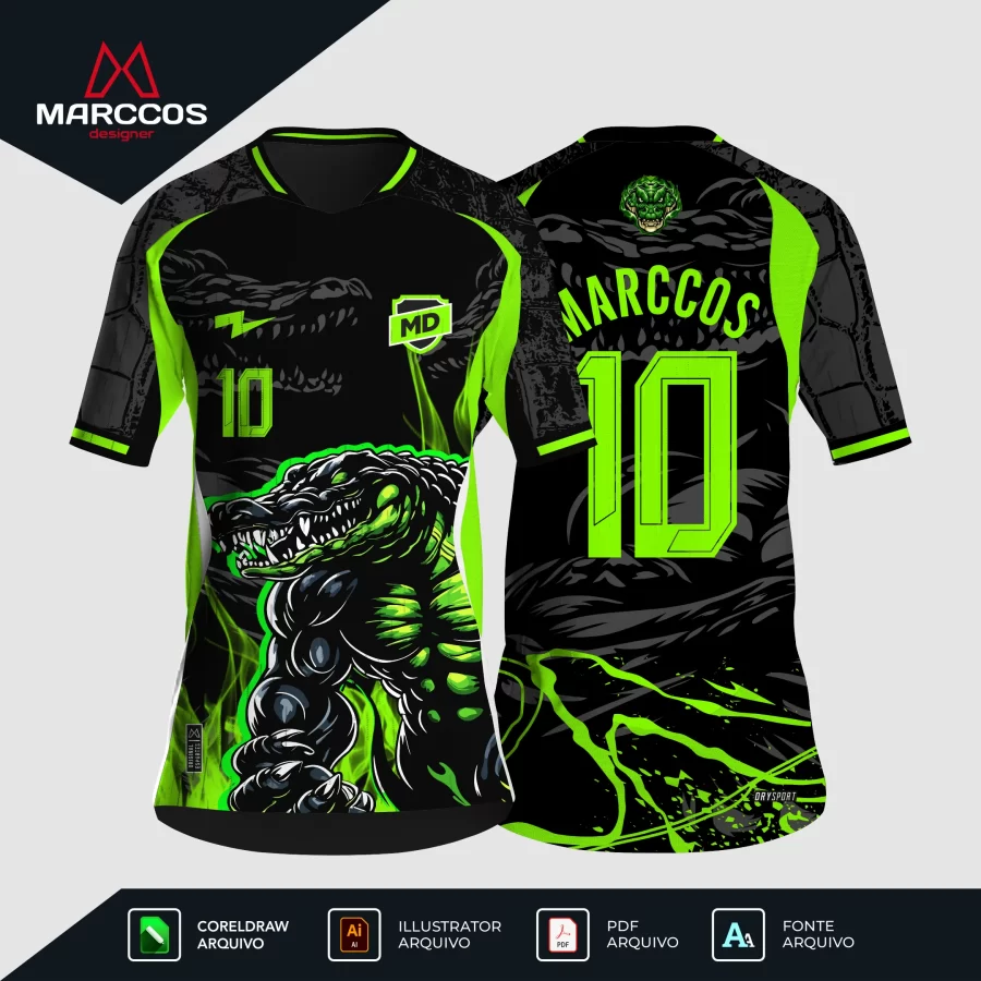 Arte Camisa Interclasse Crocodilo