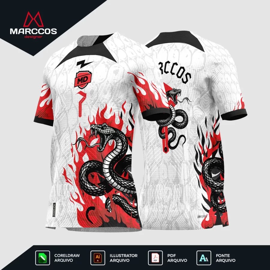 Arte Camisa Interclasse Cobra