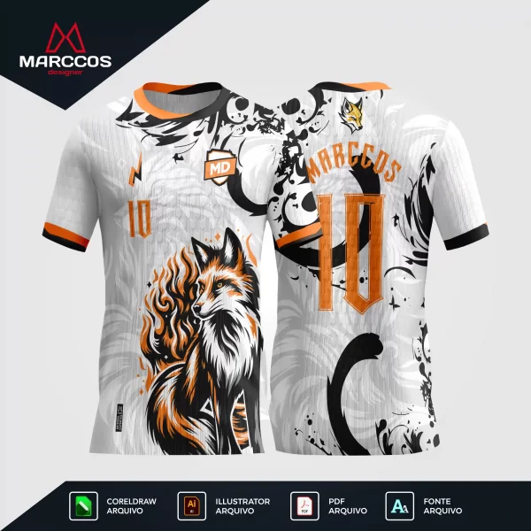 Arte Camisa Interclasse Raposa
