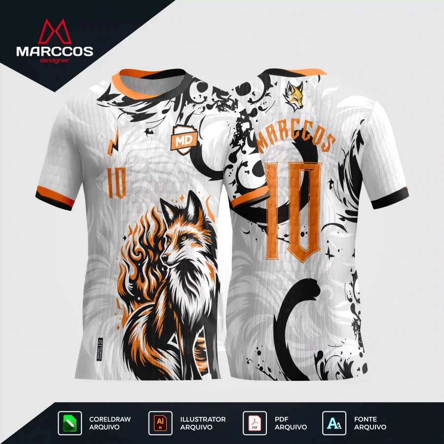 Arte Camisa Interclasse Raposa