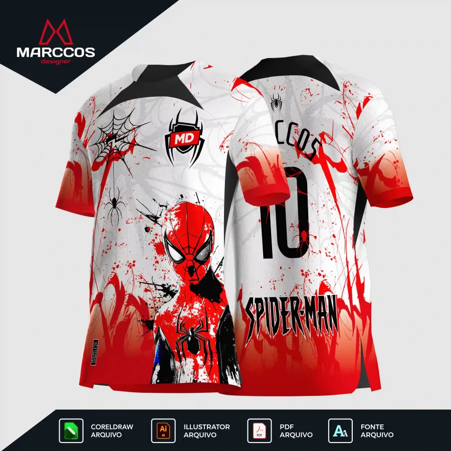 Arte Camisa Interclasse Homem Aranha