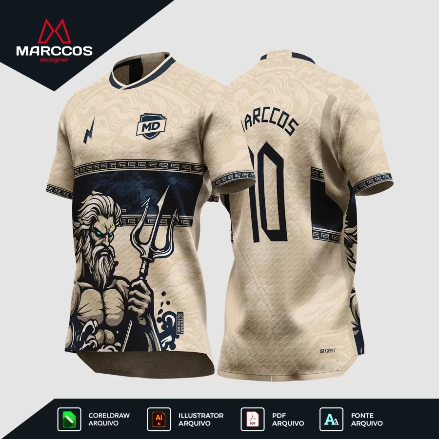 Arte Camisa Interclasse Poseidon