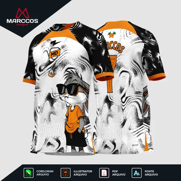 Arte Camisa Interclasse Pernalonga