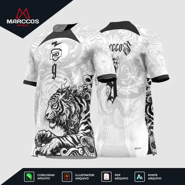 Arte Camisa Interclasse Tigre