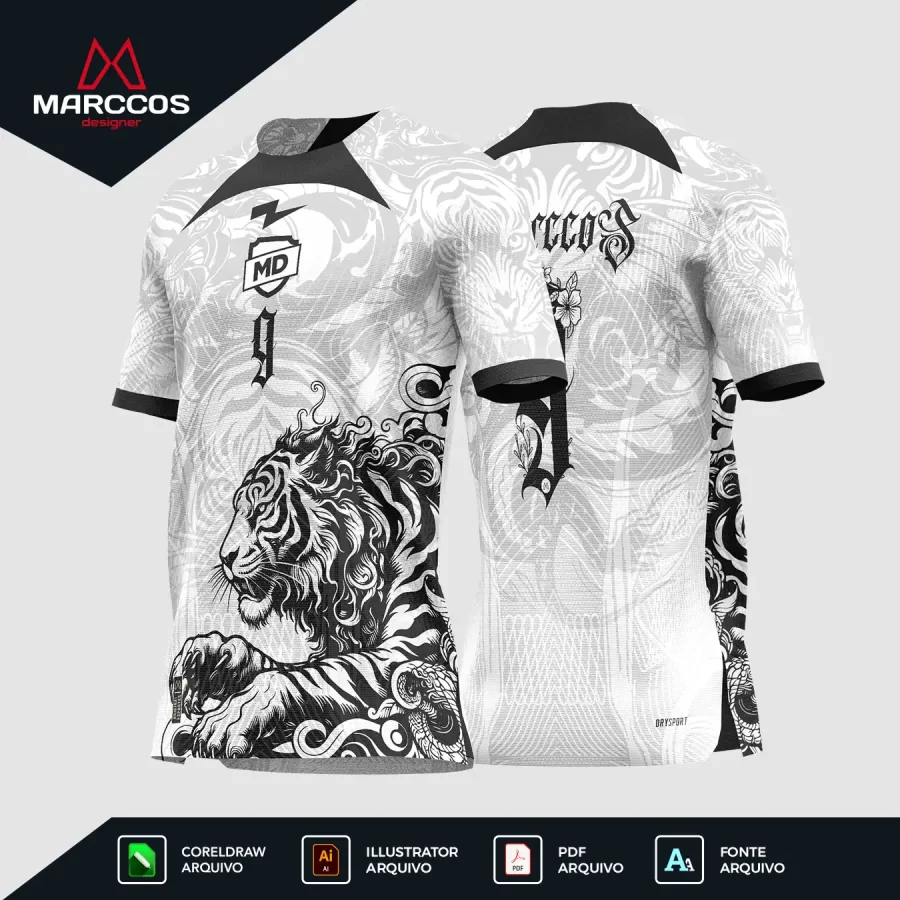 Arte Camisa Interclasse Tigre