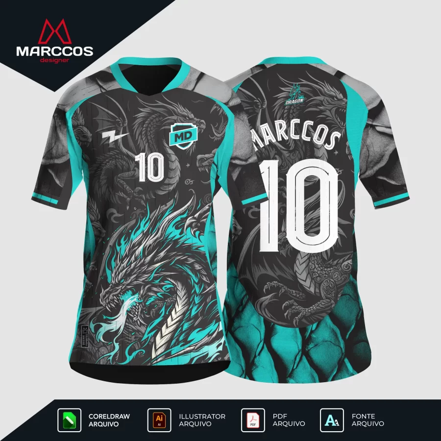 Arte Camisa Interclasse Dragão