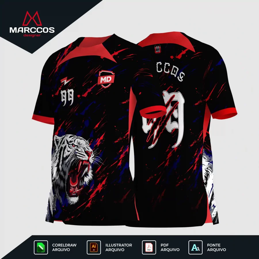 Arte Camisa Interclasse Tigre