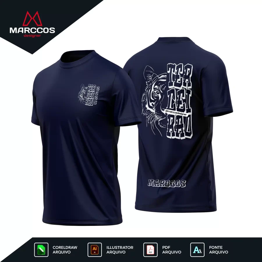 Arte Camisa Terceirão Tigre