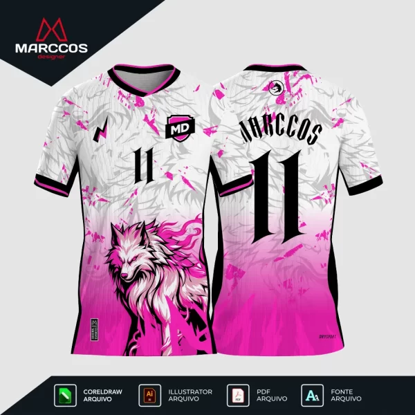 Arte Camisa Interclasse Lobo