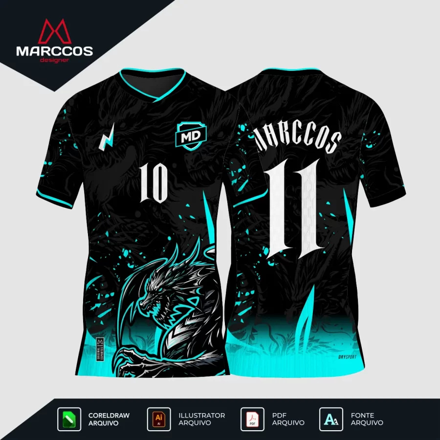 Arte Camisa Interclasse Dragão
