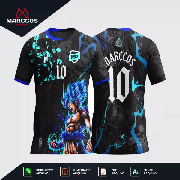 Arte Camisa Interclasse Goku