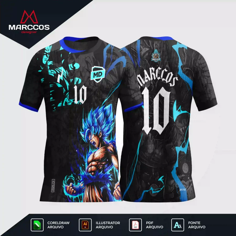 Arte Camisa Interclasse Goku