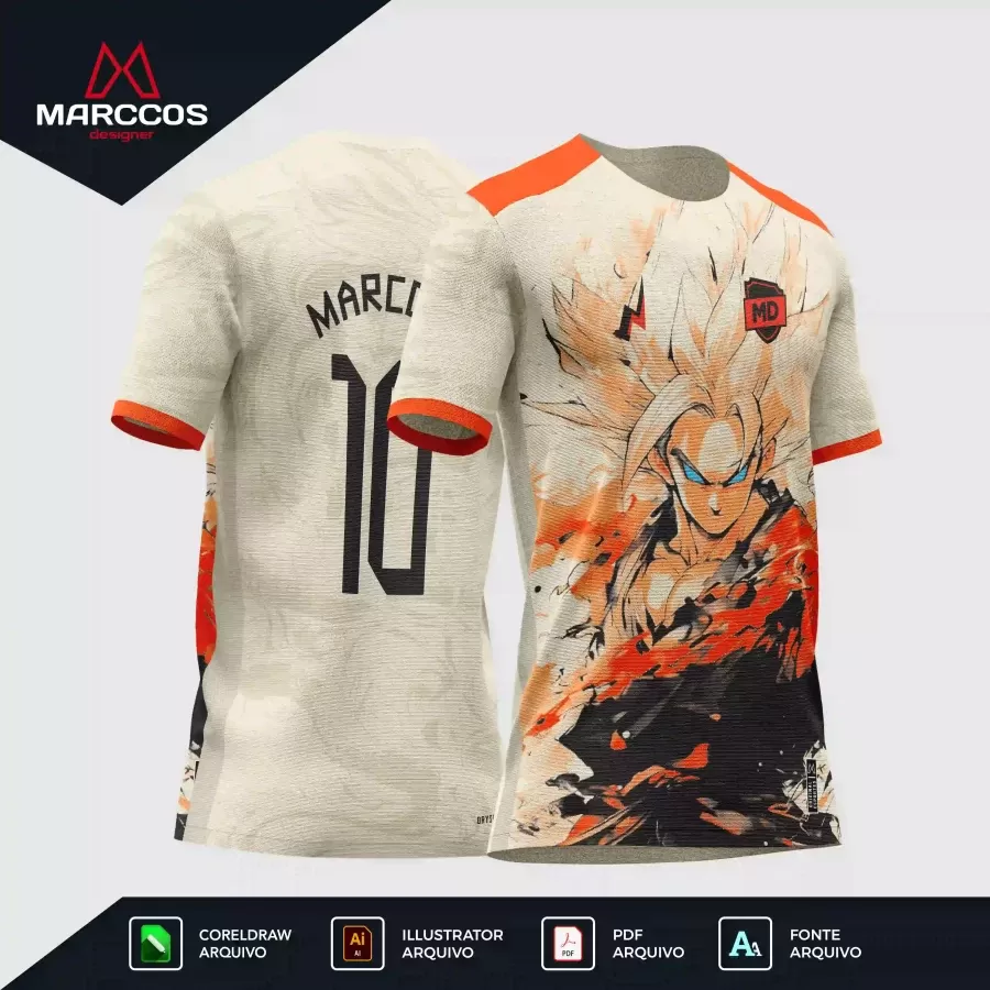 Arte Camisa Interclasse Goku
