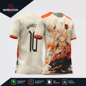 Arte Camisa Interclasse Goku