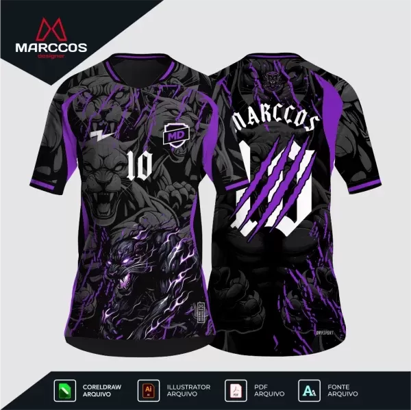 Arte Camisa Interclasse Pantera