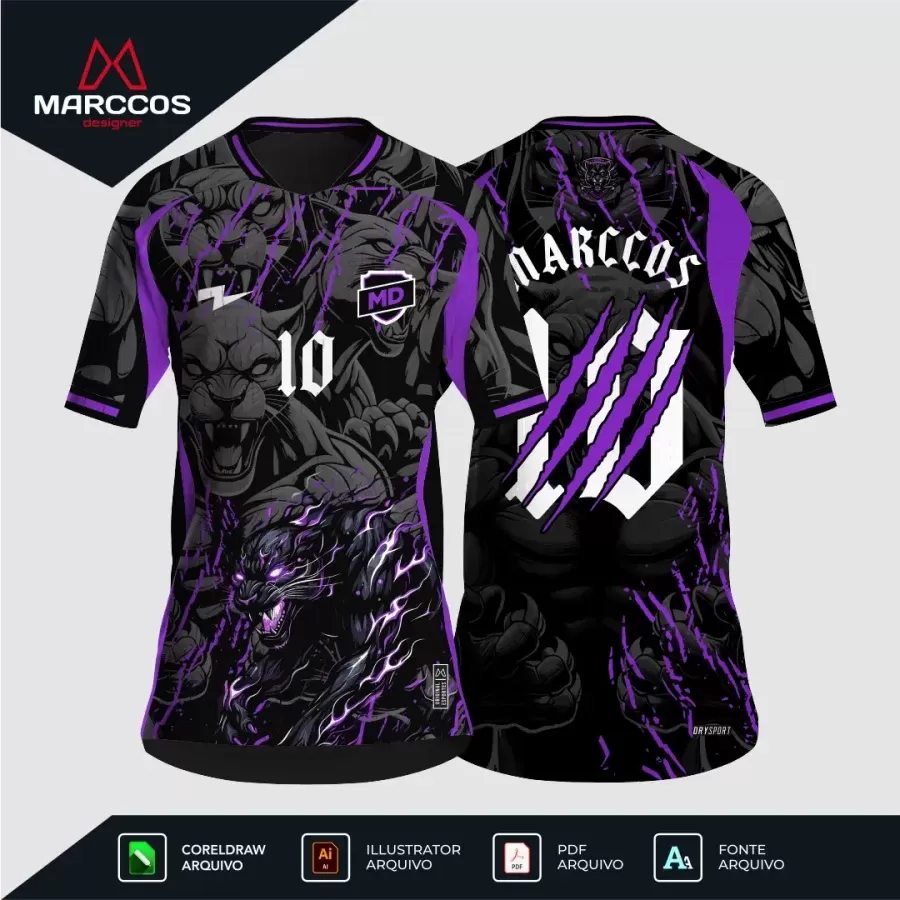 Arte Camisa Interclasse Pantera
