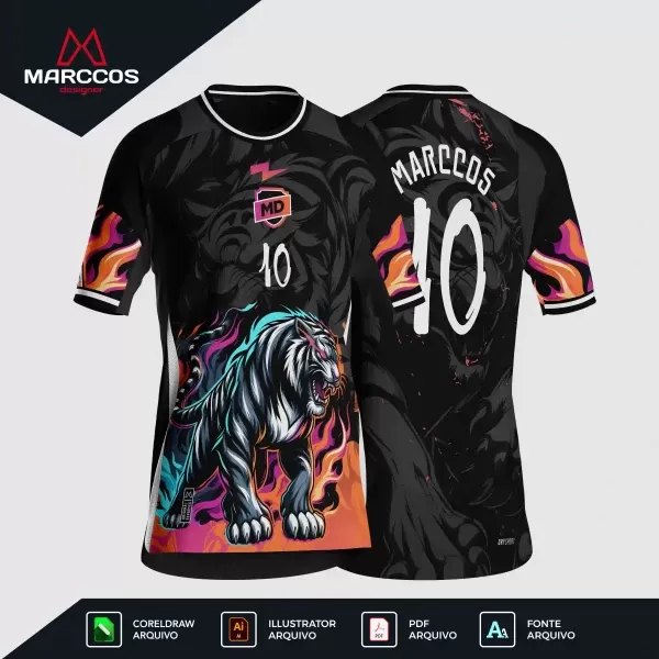 Arte Camisa Interclasse Tigre