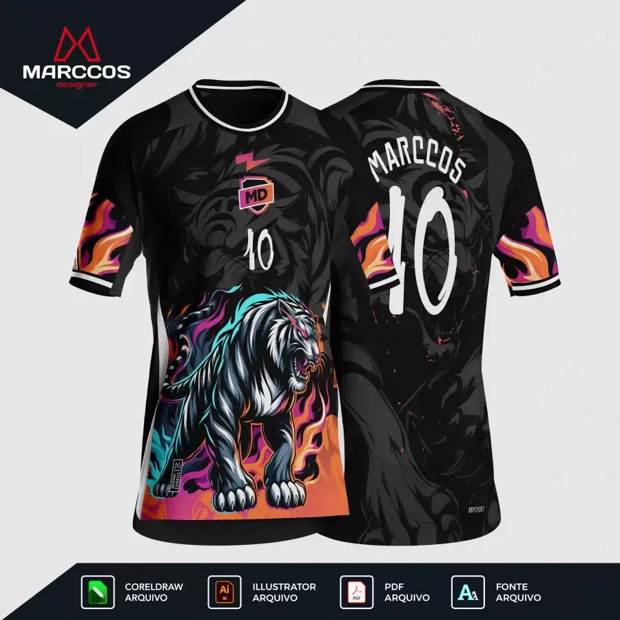 Arte Camisa Interclasse Tigre