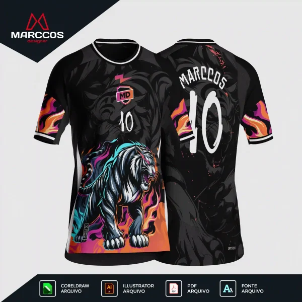 Arte Camisa Interclasse Tigre