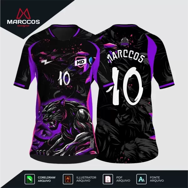 Arte Camisa Interclasse Pantera