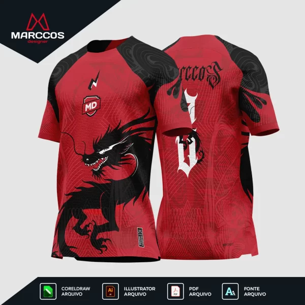 Arte Camisa Interclasse Dragão