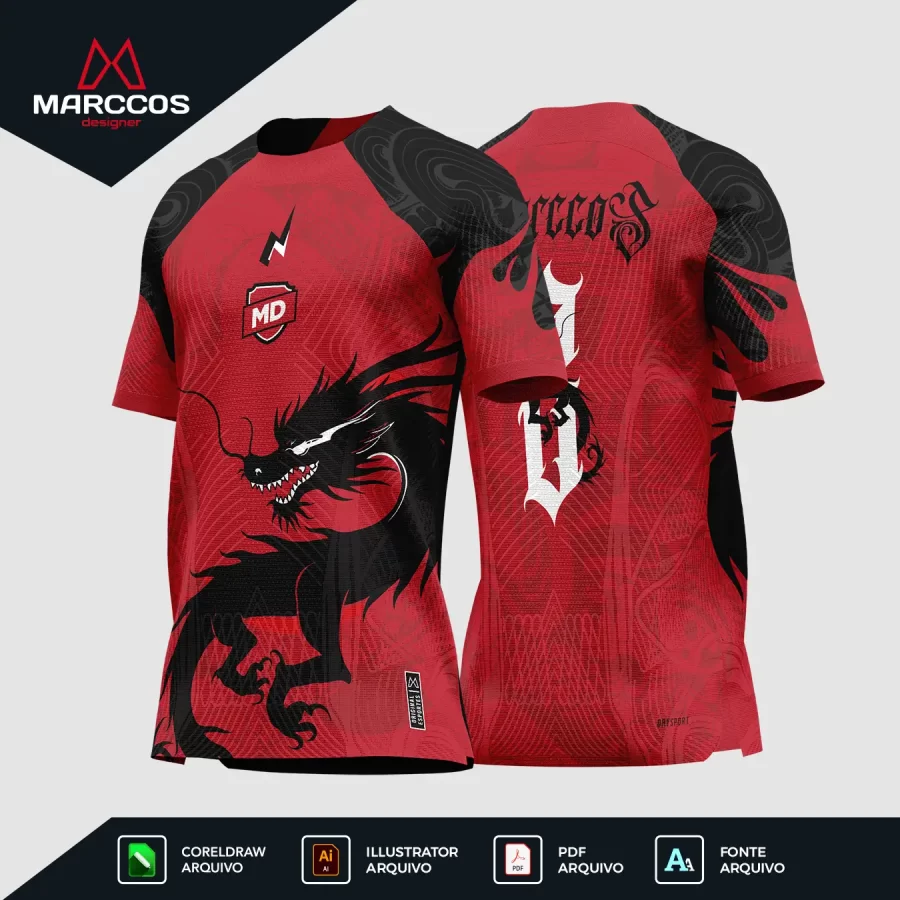 Arte Camisa Interclasse Dragão