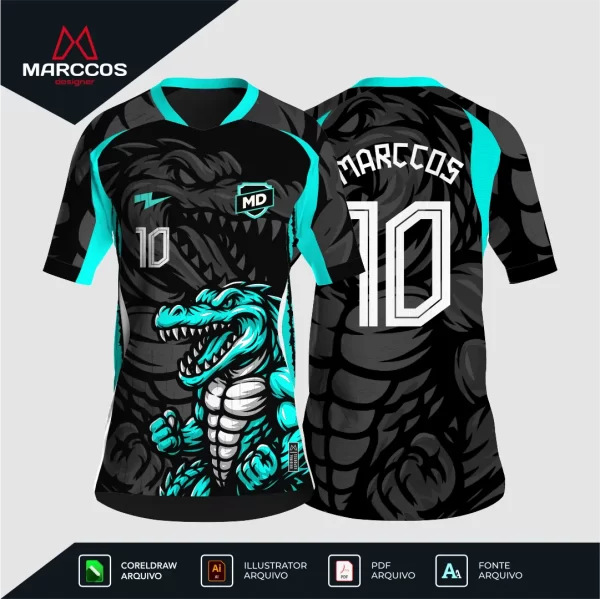 Arte Camisa Interclasse Crocodilo