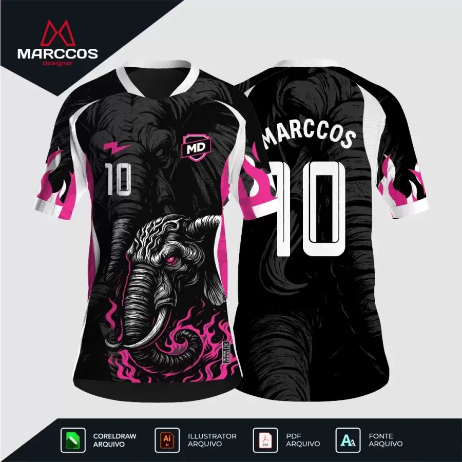 Arte Camisa Interclasse Elefante