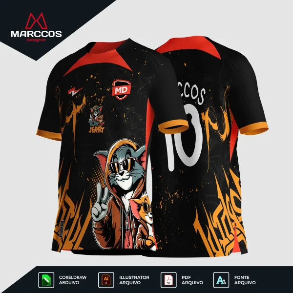 Arte Camisa Interclasse Tom e Jerry