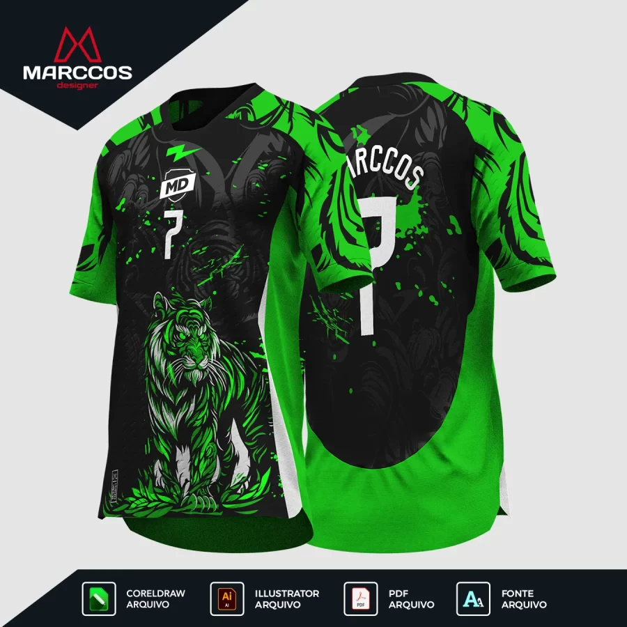 Arte Camisa Interclasse Tigre