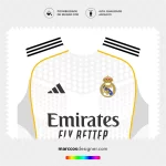 Arte Vetor Camisa Real Madrid Titular 2025.2026