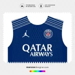 Arte Vetor Quarta Camisa PSG 2025.2026