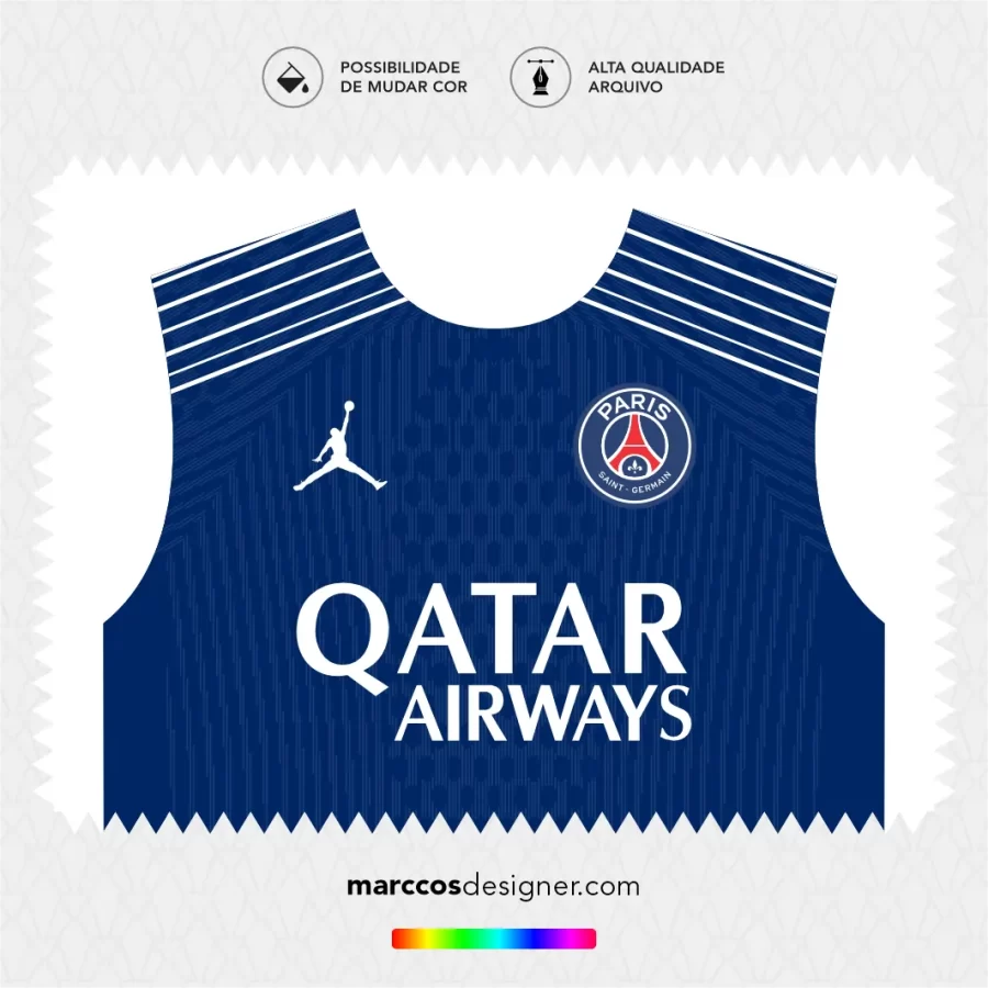 Arte Vetor Quarta Camisa PSG 2025.2026