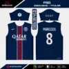 Arte Vetor Camisa PSG Titular 2025.2026 Arte Vetor Camisa PSG Titular 2025.2026