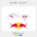 Arte Vetor Camisa RB Leipzig Titular 2025.2026