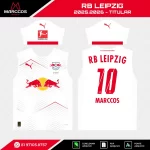 Arte Vetor Camisa RB Leipzig Titular 2025.2026