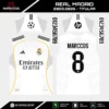 Arte Vetor Camisa Real Madrid Titular 2025.2026 Arte Vetor Camisa Real Madrid Titular 2025.2026