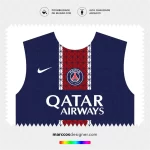 Arte Vetor Camisa PSG Titular 2025.2026