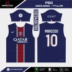 Arte Vetor Camisa PSG Titular 2025.2026