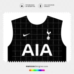 Arte Vetor Camisa Tottenham Reserva 2025.2026