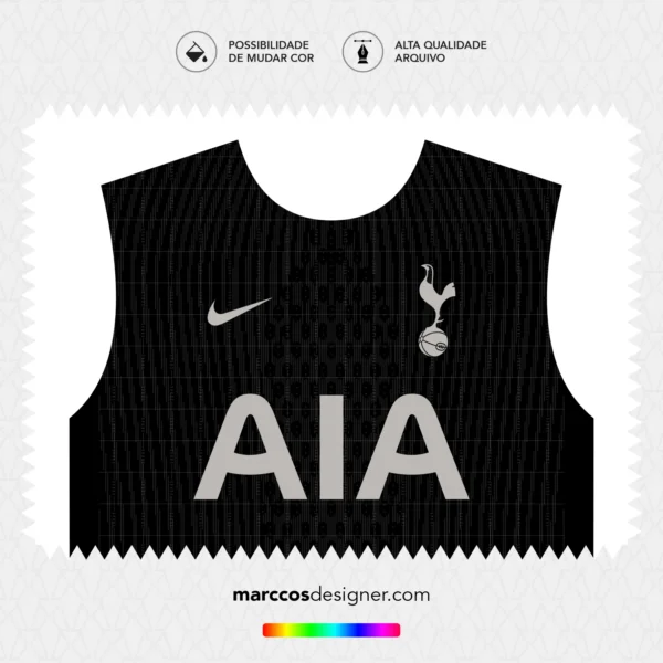 Arte Vetor Camisa Tottenham Reserva 2025.2026