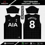 Arte Vetor Camisa Tottenham Reserva 2025.2026