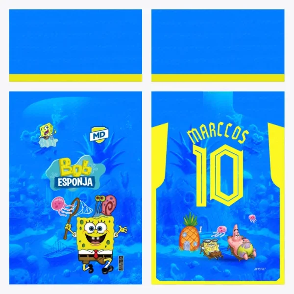 Arte Camisa Interclasse Bob Esponja