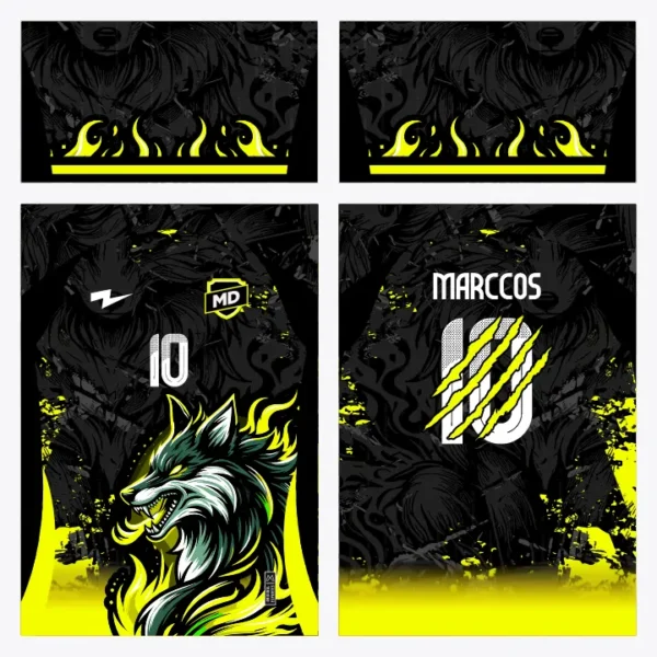 Arte Camisa Interclasse Lobo