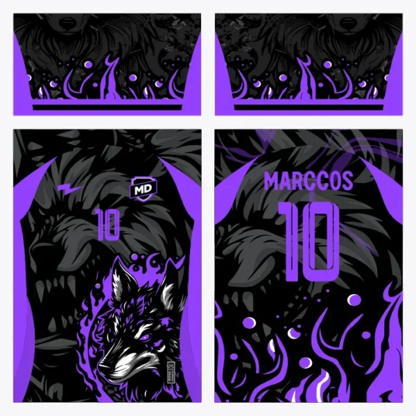 Arte Camisa Interclasse Lobo